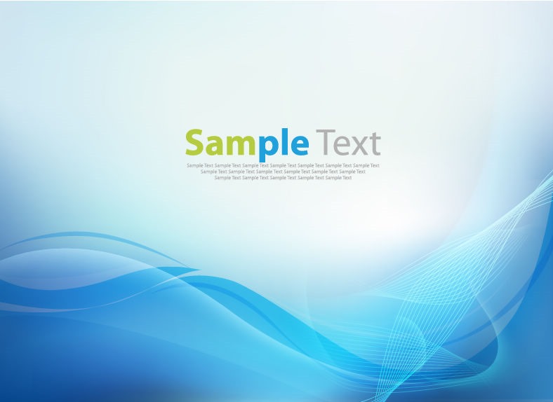 Abstract Blue Business Technology Wave Vector Background