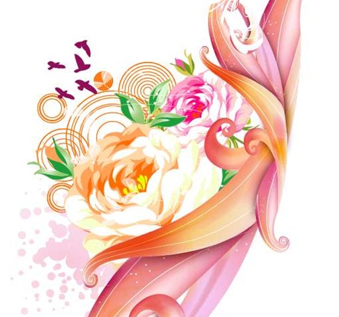 Free Pink Rose Vector Graphic