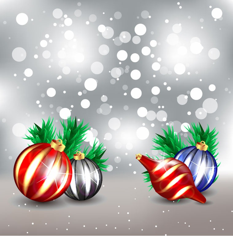Frosty Christmas Design Vector Graphic