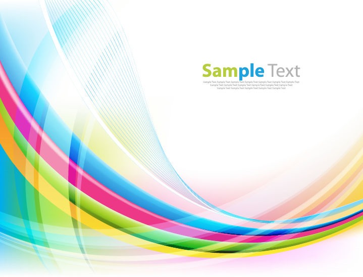 Abstract Colorful Wave Vector Background Illustration
