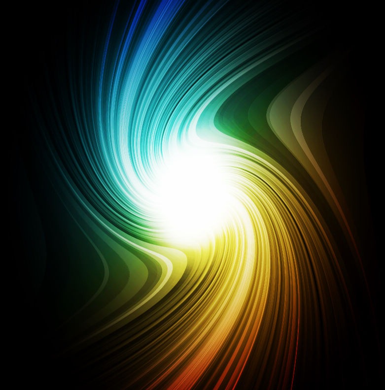 Vector Rainbow Swirl Background