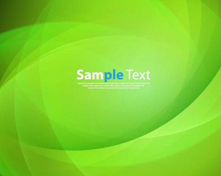 Green Smooth Abstract Background Vector Illustration