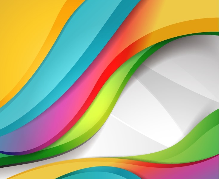 Colorful Design Wave Background