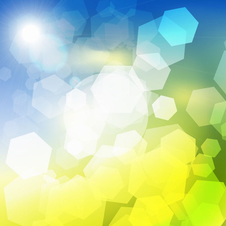 Free Abstract Blue Green Light Vector Background