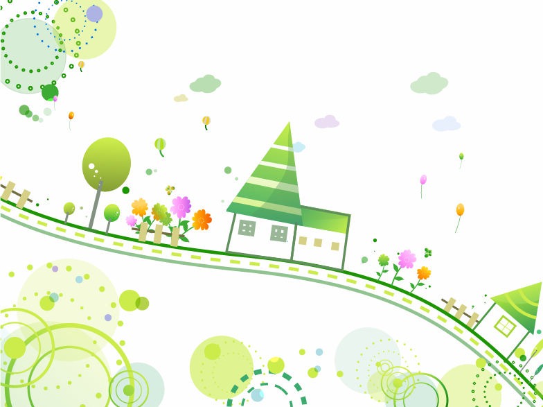 Cute Style Background Vector Illustration