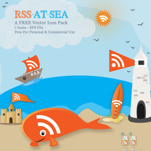 RSS At Sea – Orange Vectors With A Nautical Twist