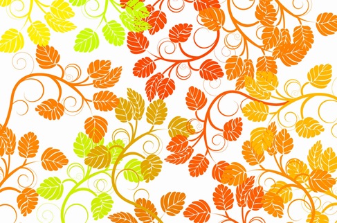 Leaf Background Colorful Vector