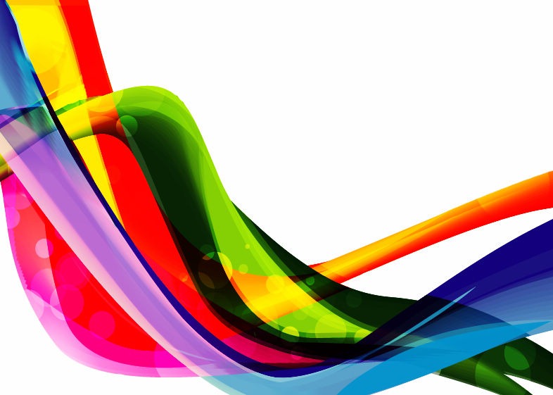 Color Wave Abstract Background Vector Graphic