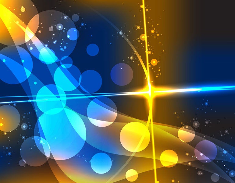Abstract Colorful Bokeh Vector Background