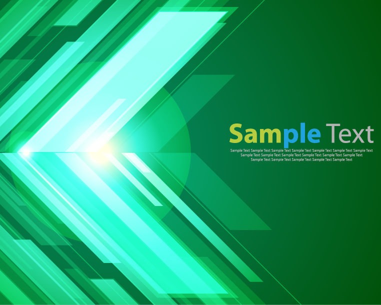 Green Abstract Background with Bright Vector Graphic