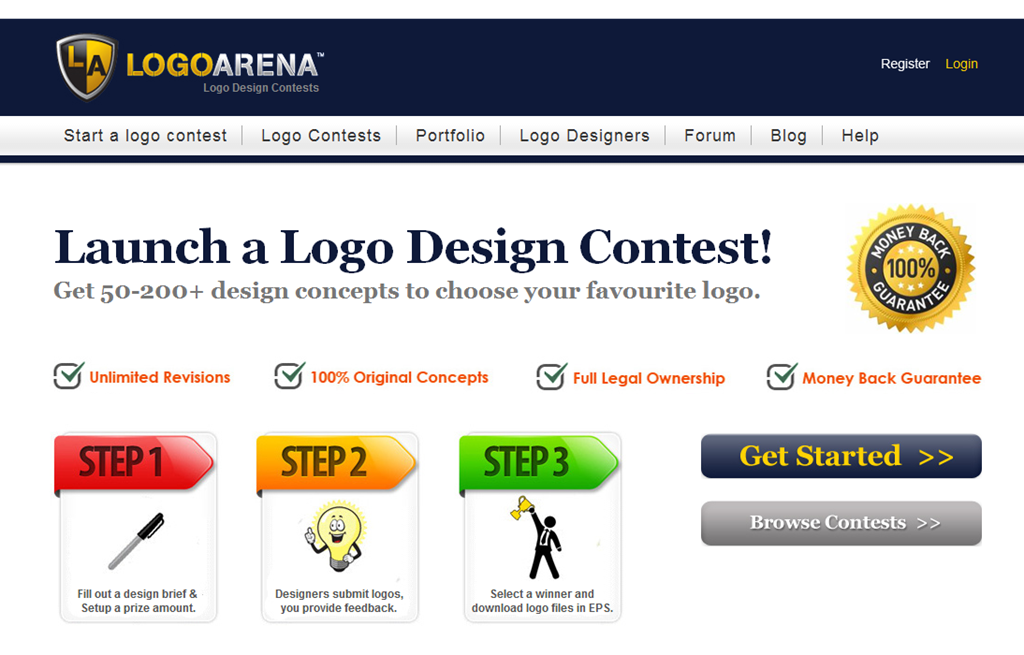 Start a Logo Design Contest at LogoArena.com