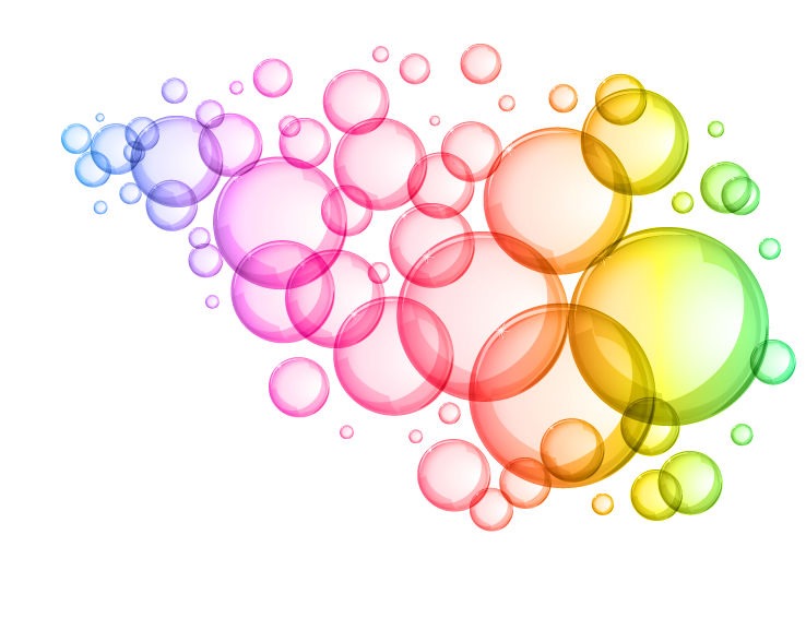 Abstract Colorful Bubbles Background Vector Graphic