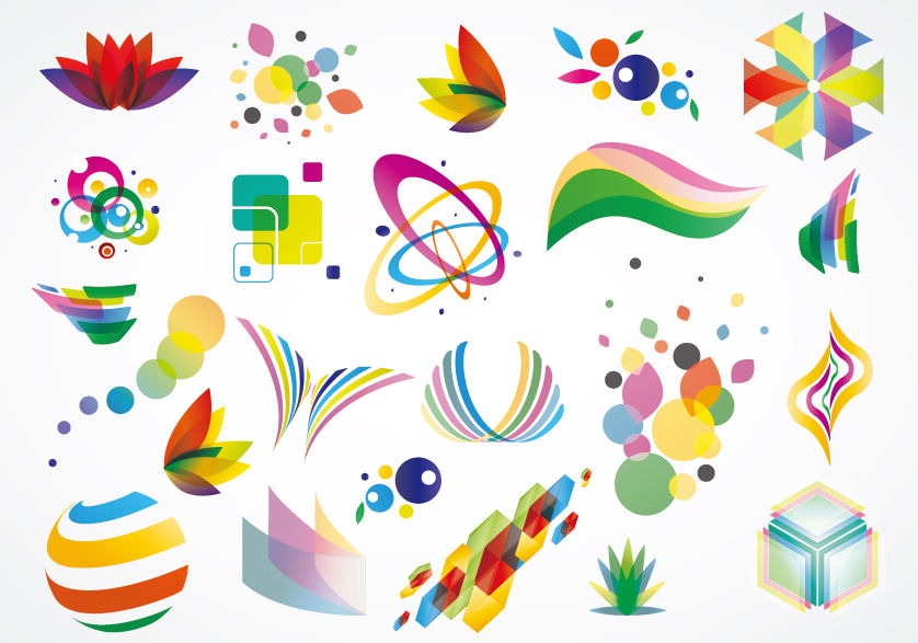Colorful Logo Design Elements Vector Set