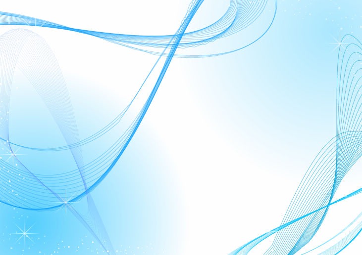 Abstract Vector Background with Blue Wave Line