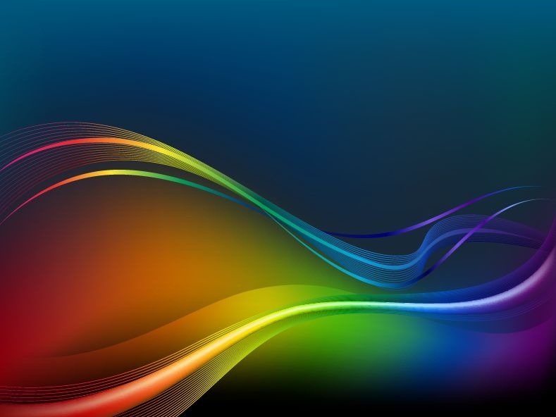 Colorful Waves and Lines Vector Background
