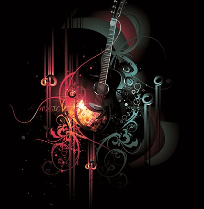 Free Vector Musical Theme of the Trend of Illustration 3