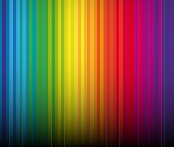 Abstract Rainbow Colorful Vertical Striped Pattern Vector Background