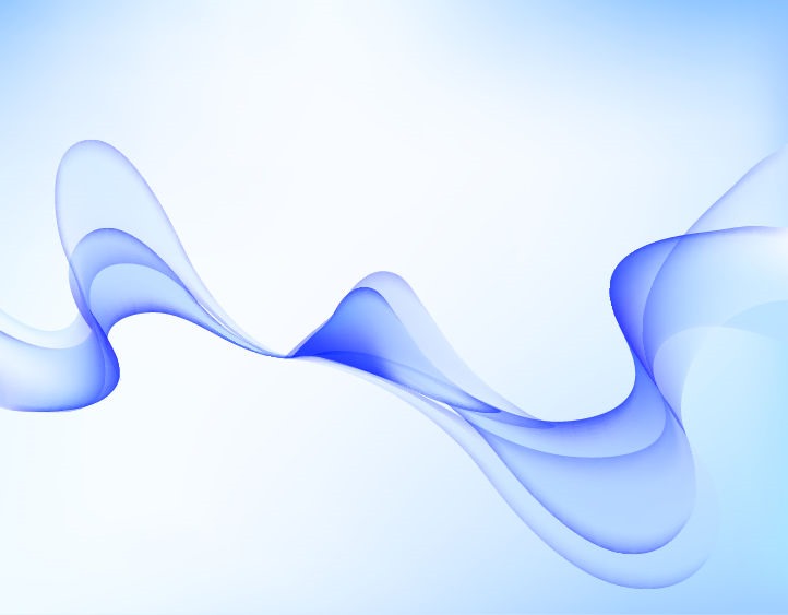 Abstract Blue Smooth Light Lines Vector Background