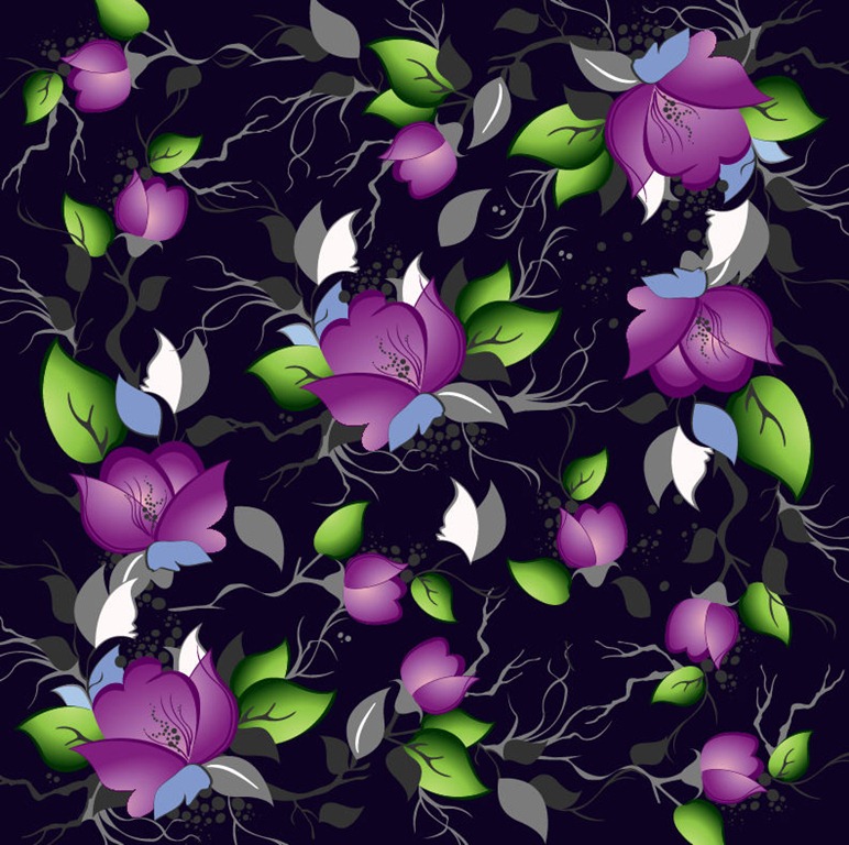 Elegance Floral Pattern Vector Background