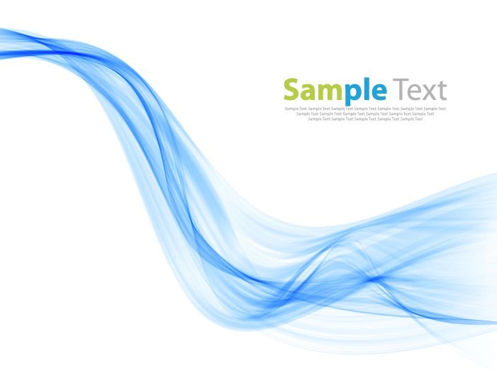 Blue Smoke Wave Background Vector Illustration