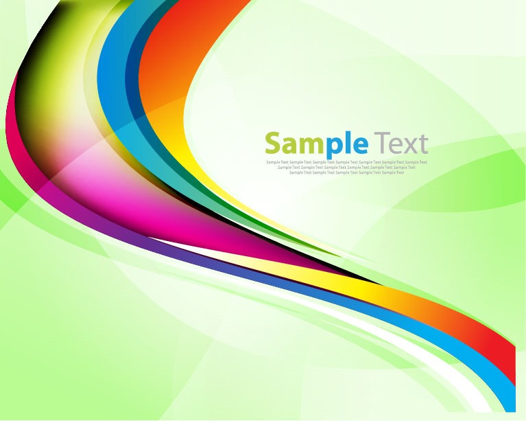 Colorful Rainbow Wave Background Vector Graphic