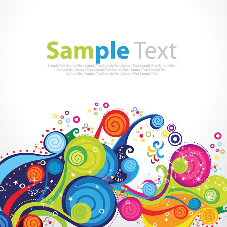 Trend Colorful Pattern Vector Illustration