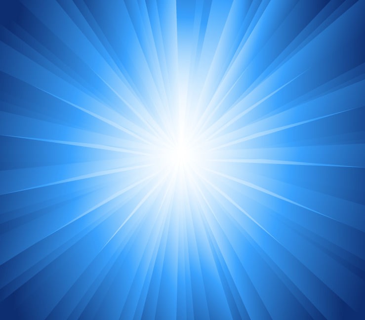 Sun Rays Blue Background Vector Illustration