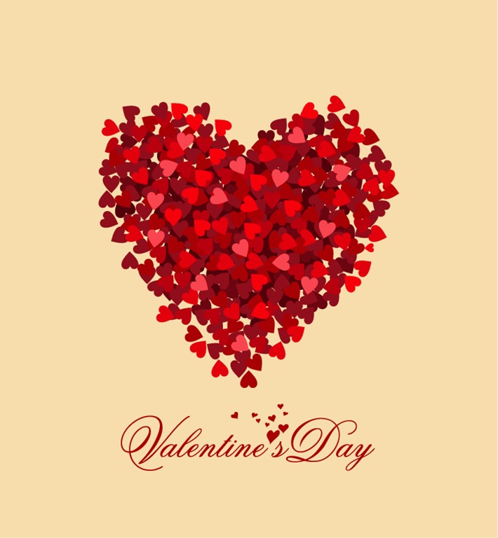 Valentine Day Heart Vector Illustration