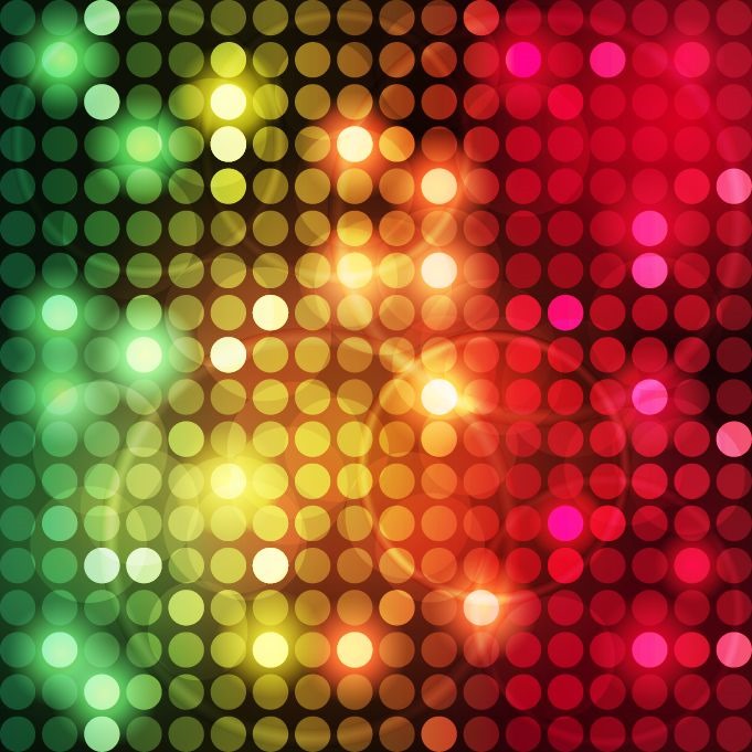 Abstract Colorful Background with Dots Vector Illustration