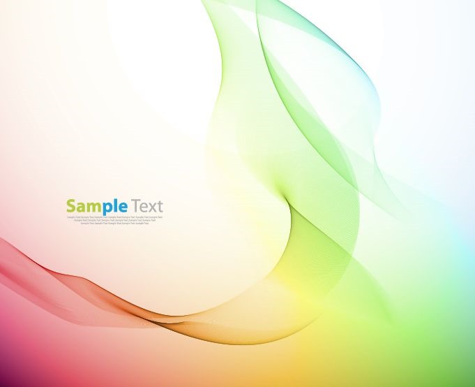 Abstract Color Wave Design Vector Illustration
