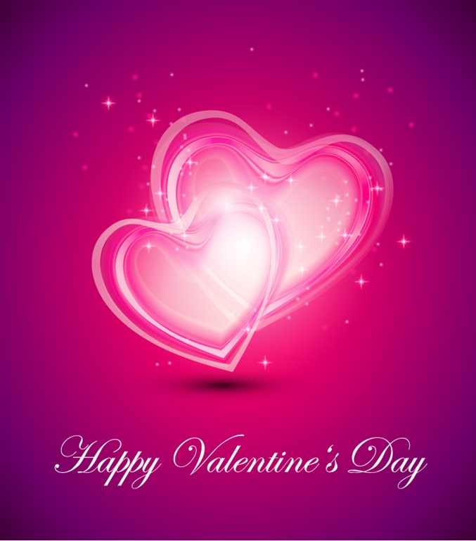 Valentine Day Background Vector Illustration