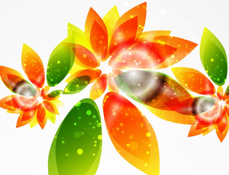 Floral Abstract Background Vector Graphic