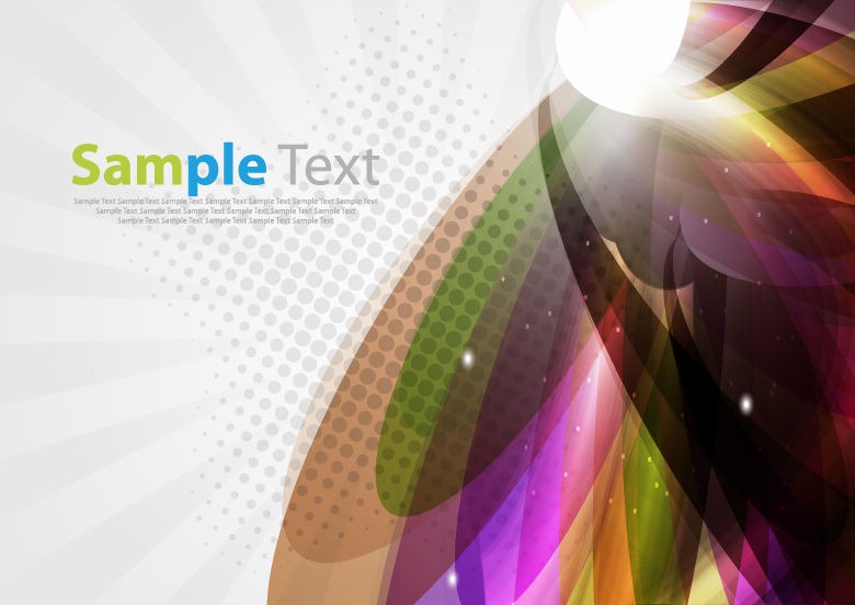 Abstract Colorful Light Background Vector Graphic