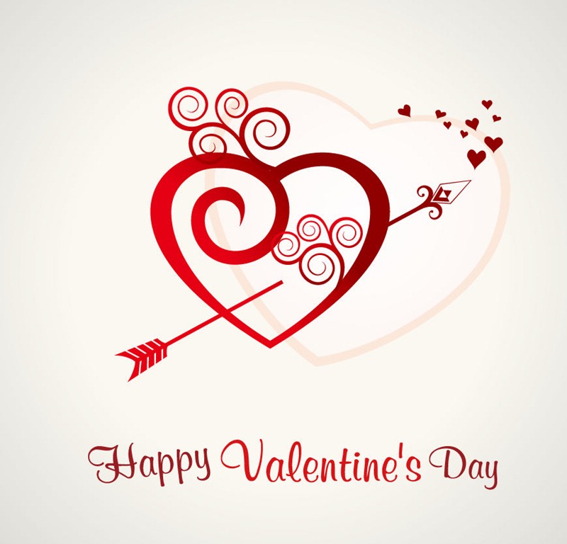 Heart Valentines Day background