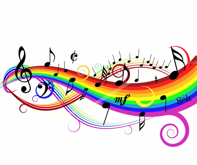 Colorful Music Background Vector Illustration