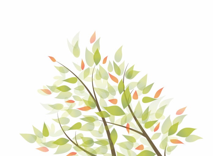 Green Leaves Vector Graphic Background