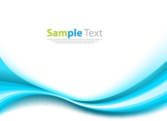 Abstract Blue Wave Vector Background Illustration