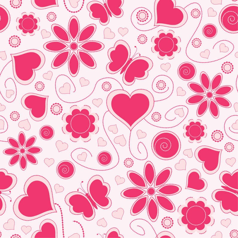 Vector Love Pattern Background