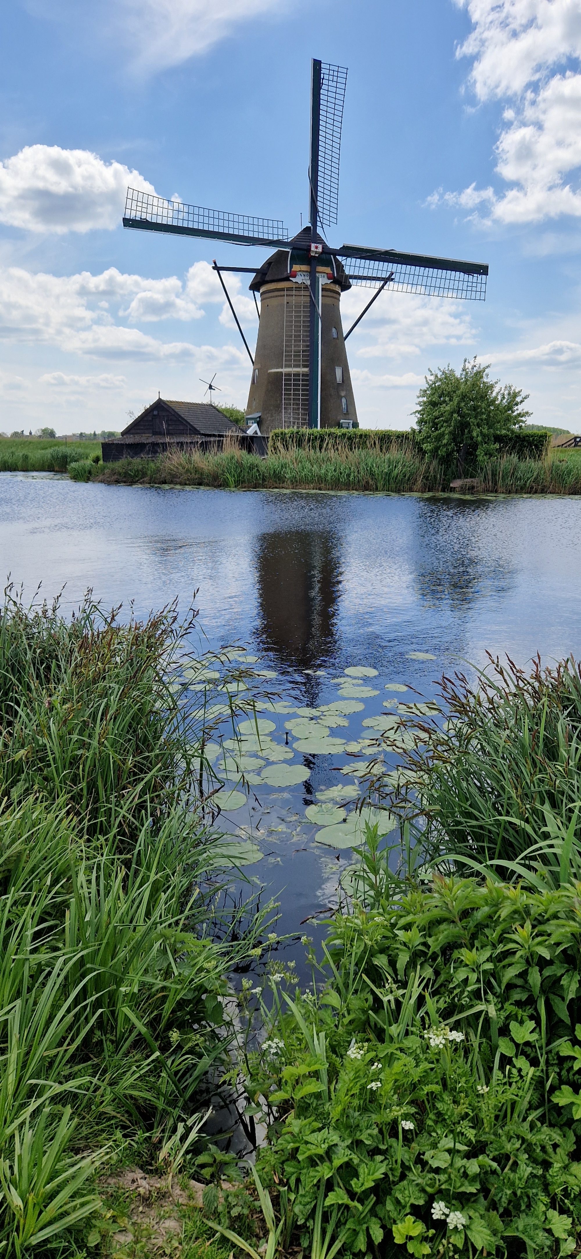 Windmill in Kinderdijk Netherland UNESCO World Heritage
