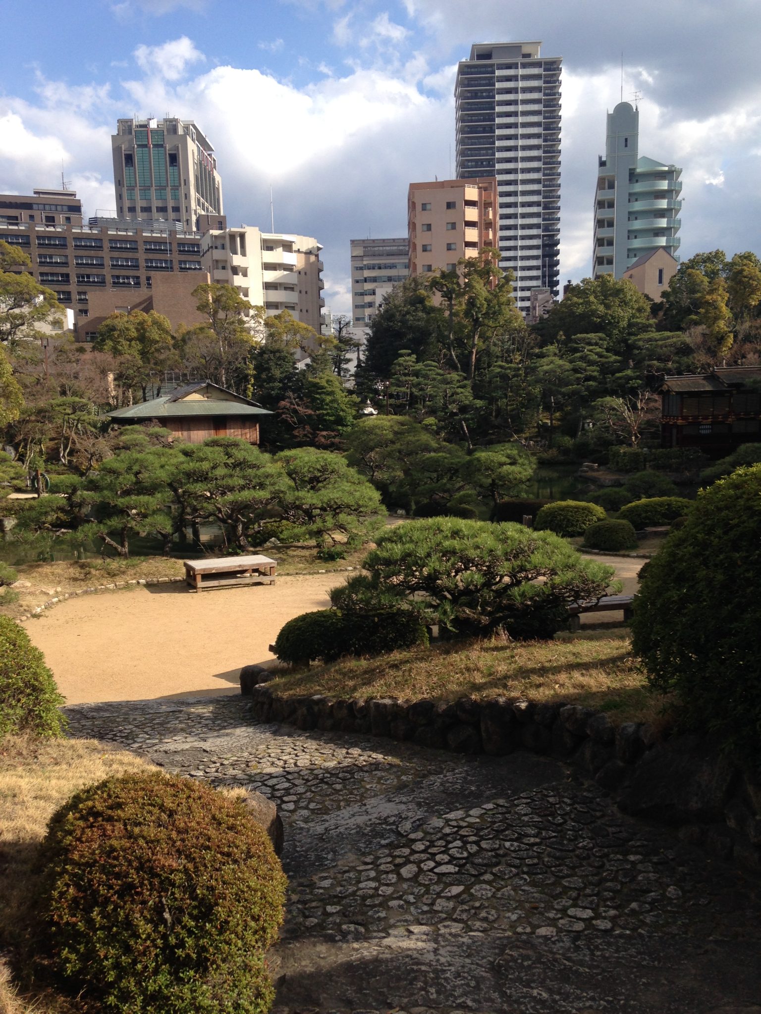 A city garden in Kobe, Japan
