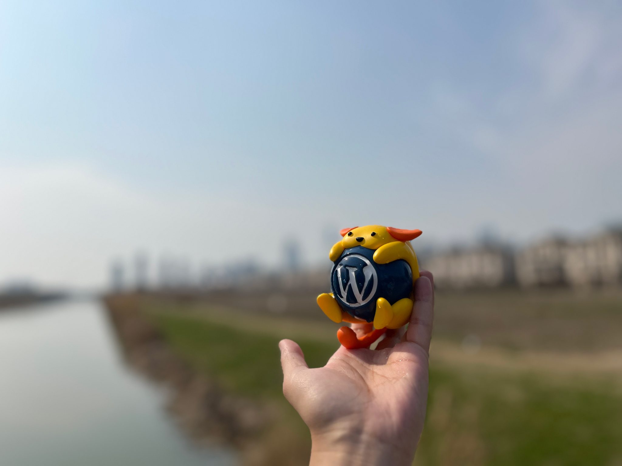 Nature Wapuu Wallpaper Collection: Wapuu And Meadow by The River