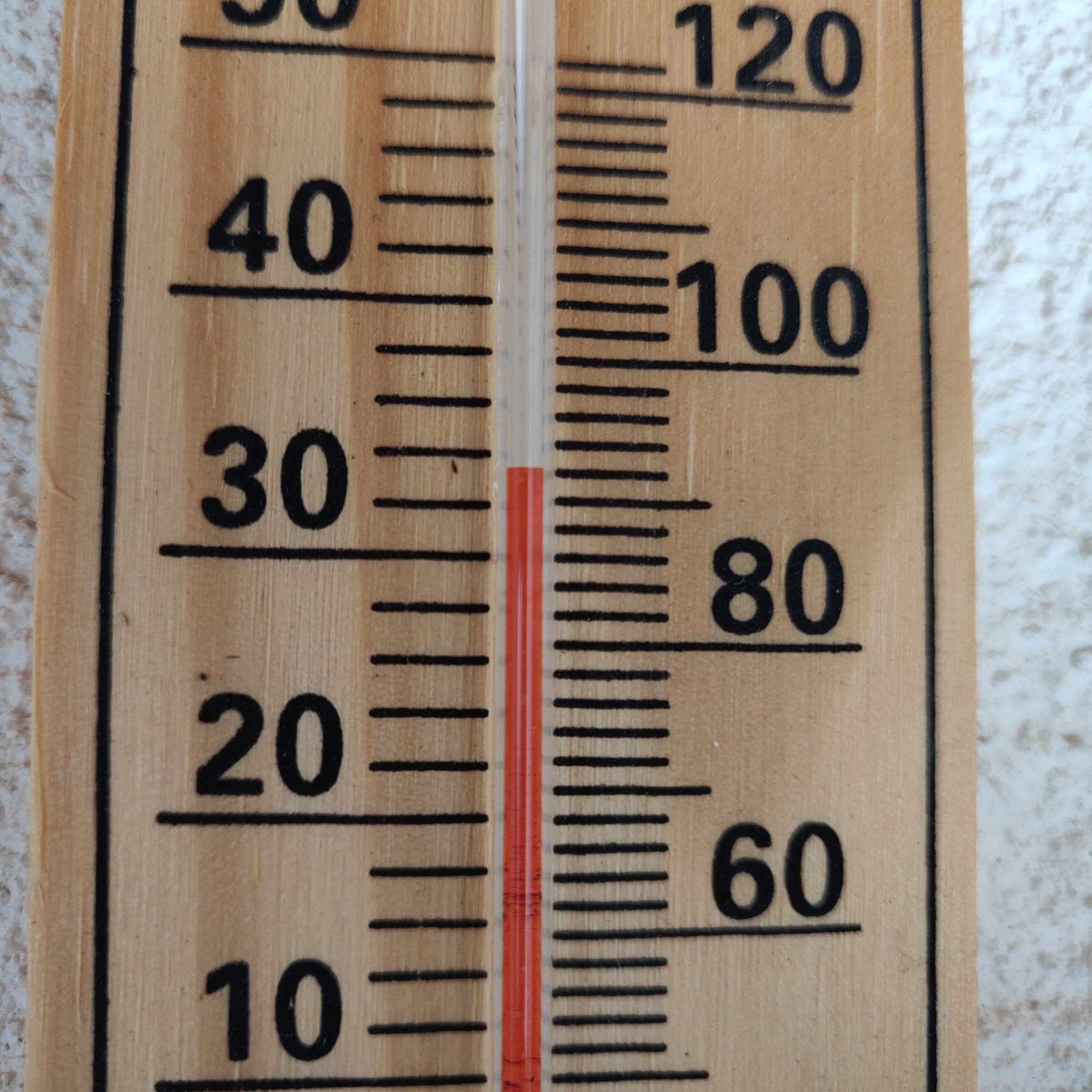 34ºC / 92ºF thermometer