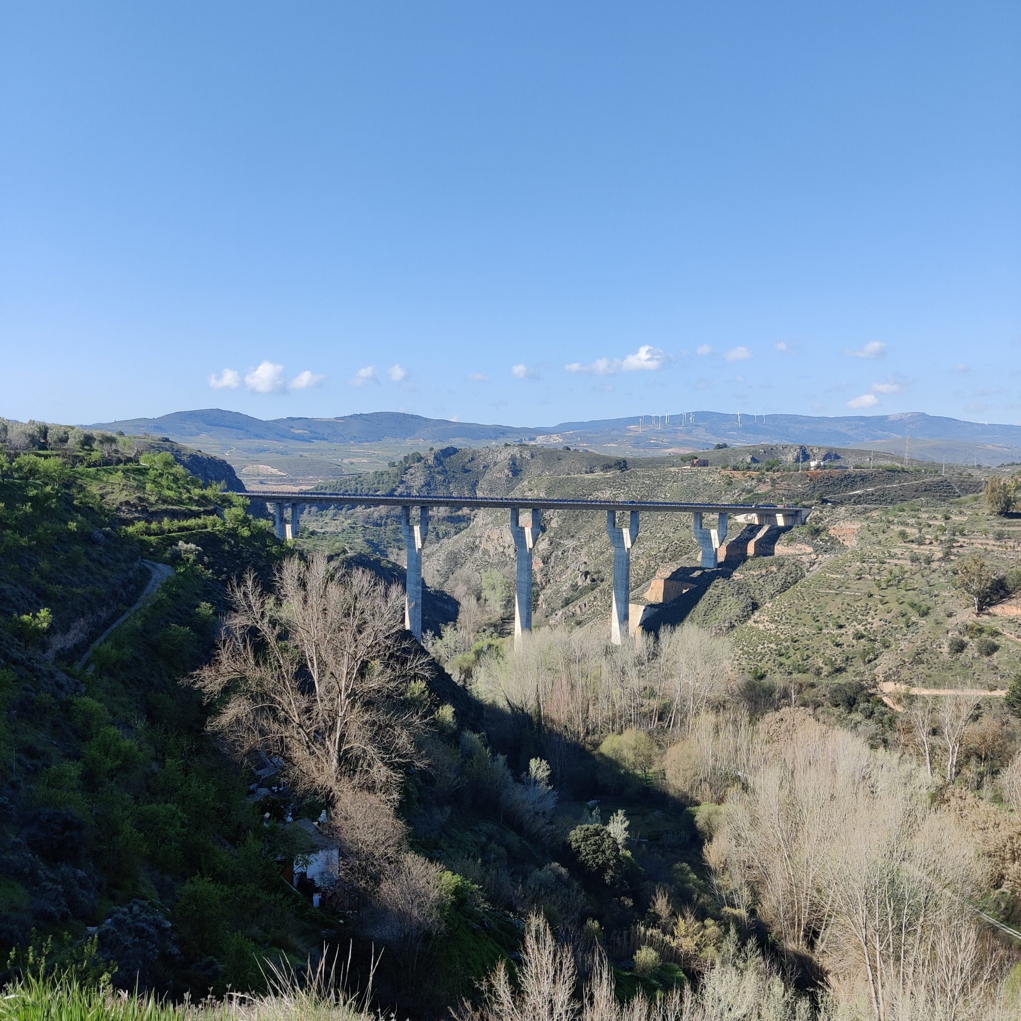 Bridge over a valley