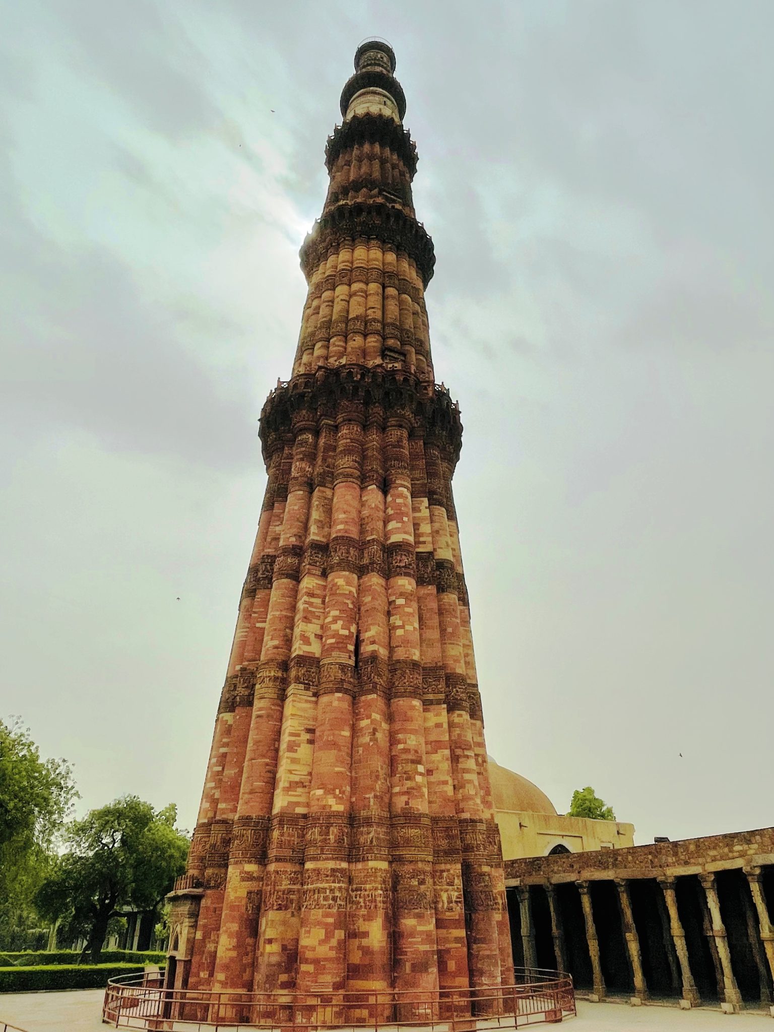 The Qutb Minar, Delhi, India. One of the major tourist attractions of Delhi. It is built in the early 13th century