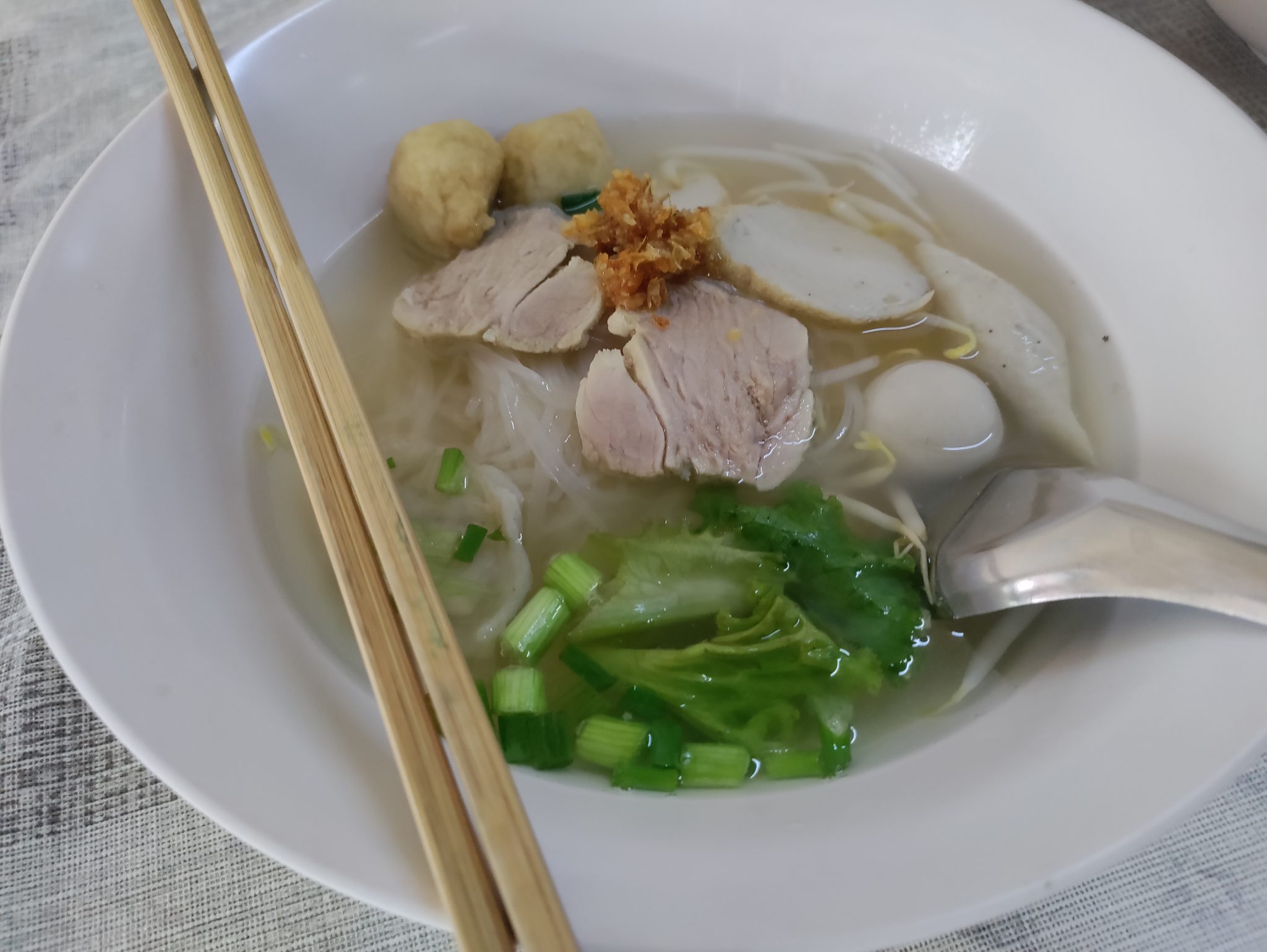 Local Thai food Tom Yum Noodles