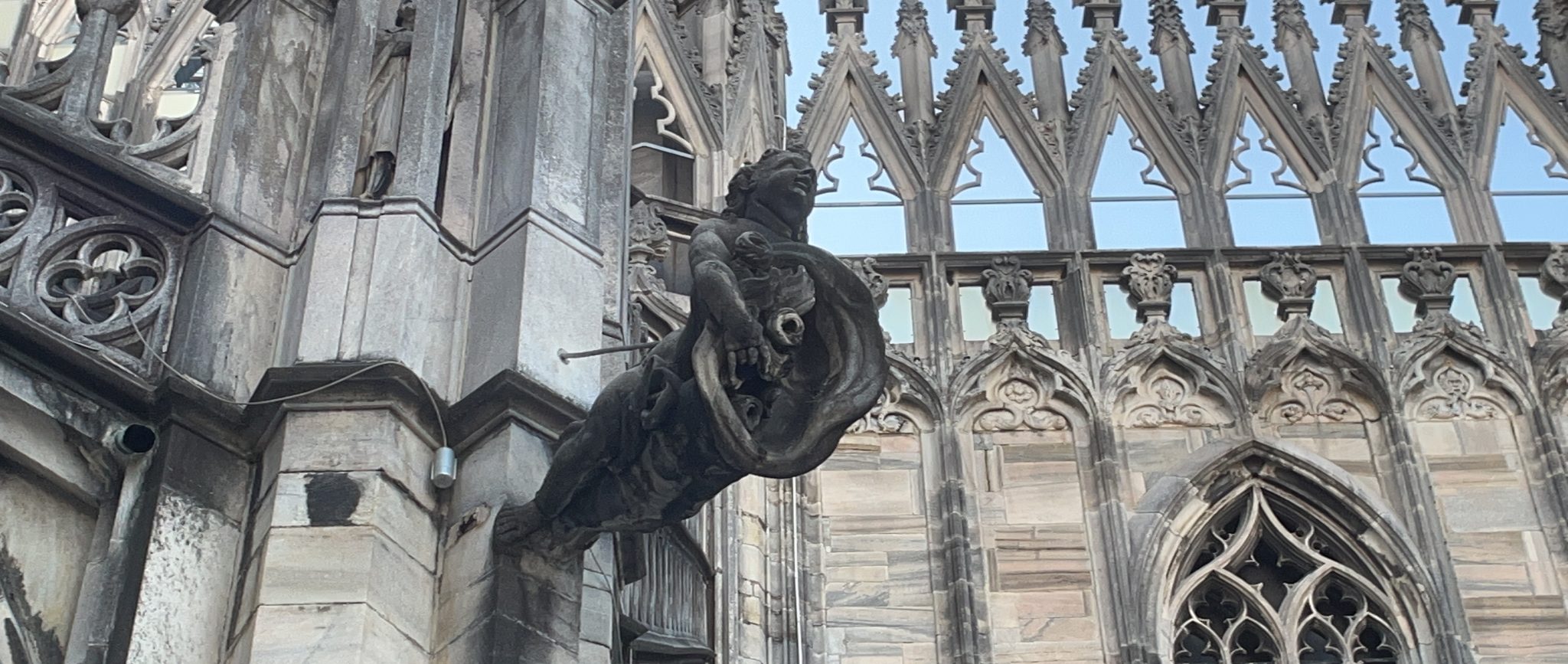 Angelic roof drain, Duomo de Milano, Milan, italy, cathedral