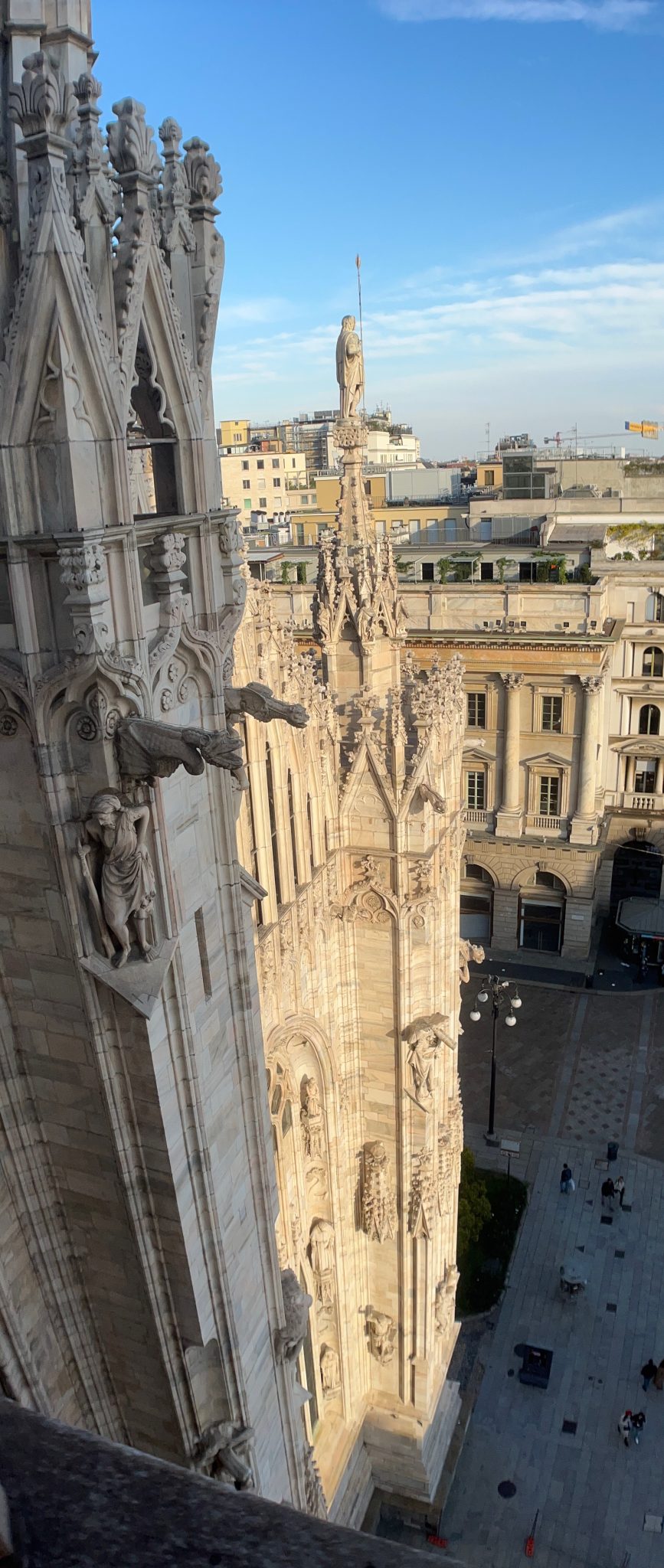Standing guard over the Duomo di Milano, Milan, Italy