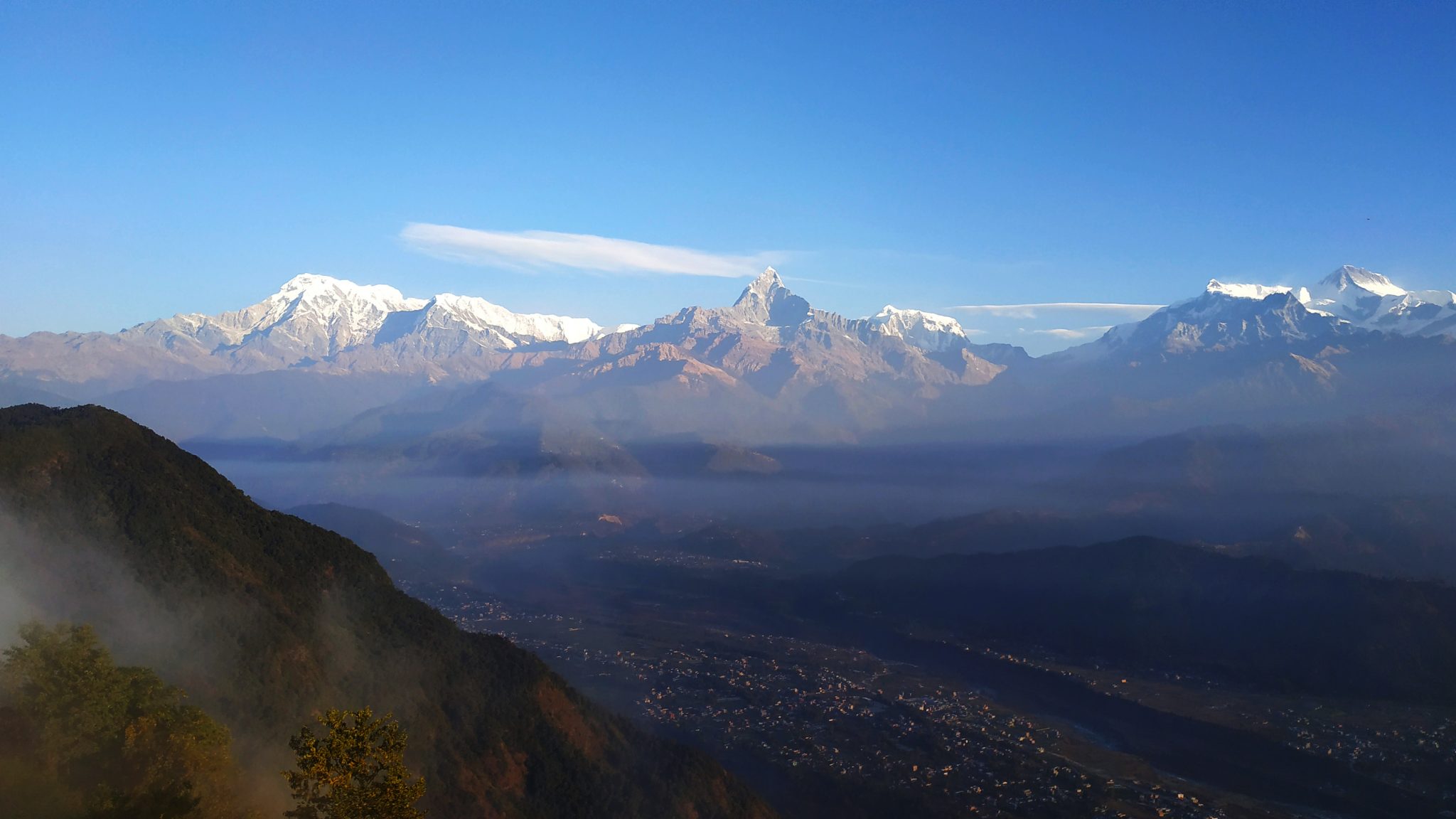 A view from Sarangkot Pokhra, Nepal