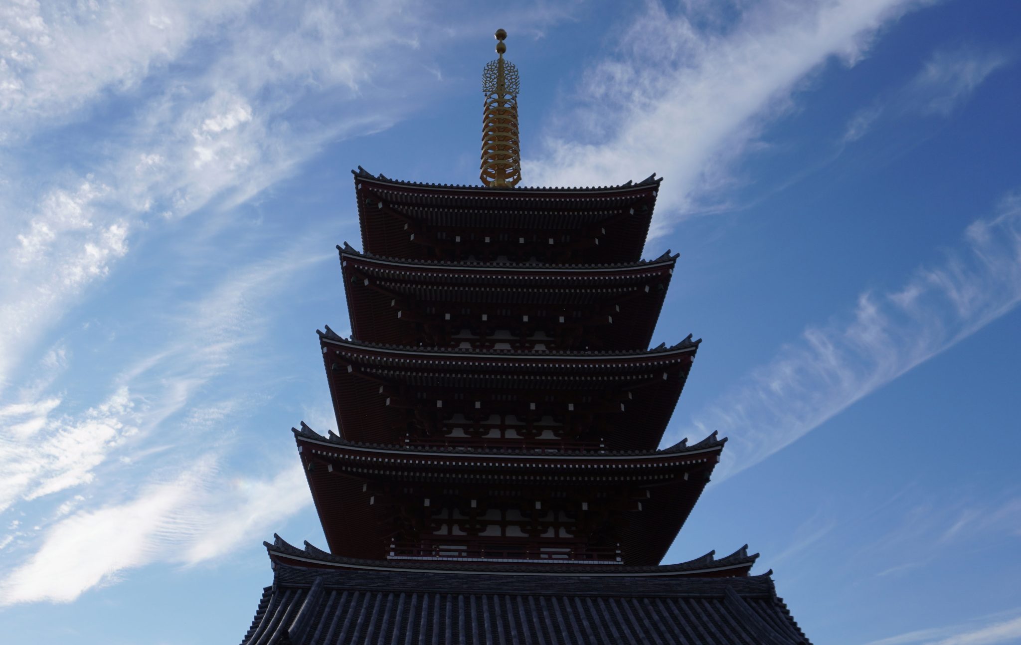 five-storied pagoda in Asakusa Tokyo Japan