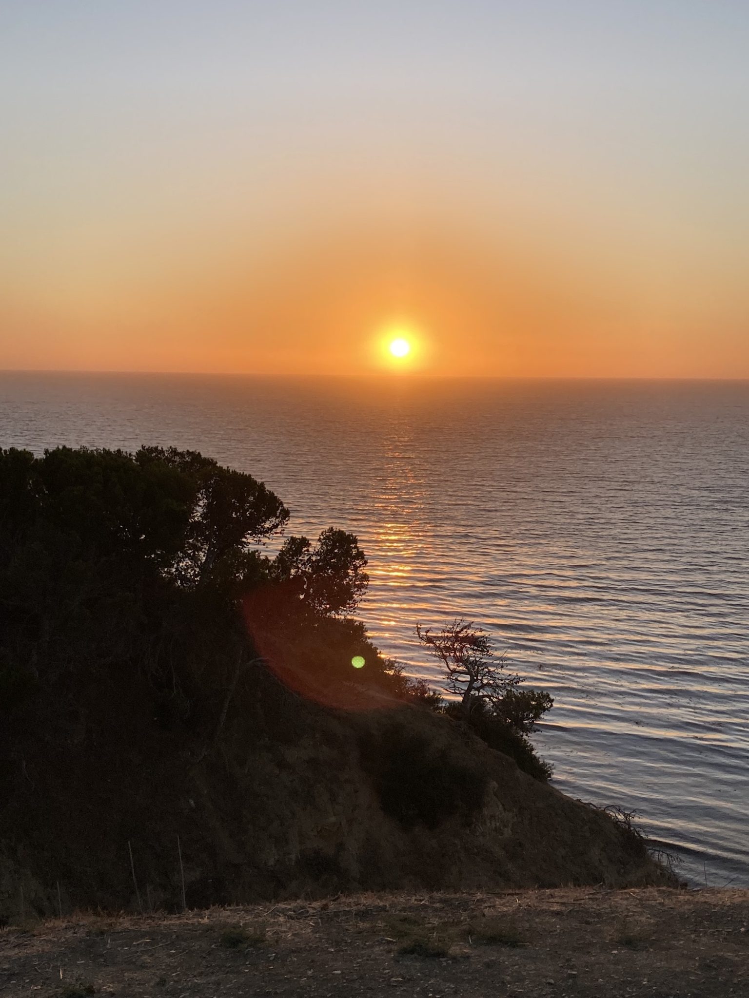 Sunset view from Palos Verdes Shoreline Preserve, Los Angeles